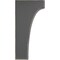 Ekena Millwork 3 1/2"W x 6"D x 12"H Clarksville Wood Vintage Decor Bracket, Black BKTWD04X06X12CVBL - alternate 3